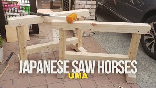 How to Build a Modified Japanese Sawhorse for Woodworking or the Base of a Conference Table [upl. by Hoag]