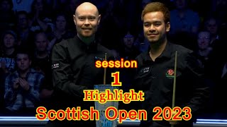 Noppon Saengkham นพพล แสงคำ vs Gary Wilson Final Highlight Scottish Open 2023 session 1 snooker [upl. by Aivonas]