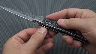 PK104 One Hand Knife Semiautomatic  Pocket Knife [upl. by Onitram]