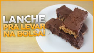 BARRINHA DE PROTEĆ¨NA FIT FĆCIL DE FAZER  Receita Fit Proteica para a Hora do Lanche [upl. by Aihseyt]