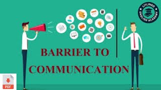 Barries of communication [upl. by Trueblood]