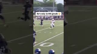 He scored on the first play of the high school varsity season 🔥 shorts [upl. by Obrien308]