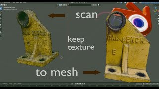 blender scan to mesh tutoriel en francais  modelisation et texturage [upl. by Merras]