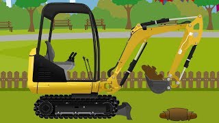 Koparka Betoniarka Maszyny Budowlane Bajka Dla Dzieci  Concrete Mixer Excavator Kids Video [upl. by Weld]