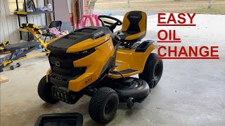 Cub Cadet XT1 Enduro Series LT46 Oil Change DIY [upl. by Lerrad647]