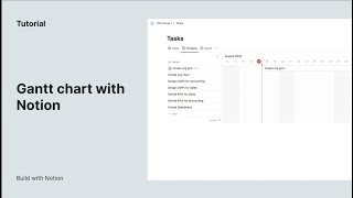 Project management with Notion  Gantt chart Kanban [upl. by Eetsirhc]