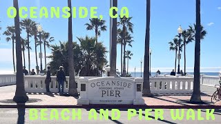 Oceanside California Beach and Pier Walk [upl. by Nadab686]