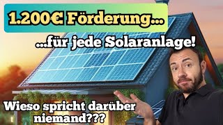 Versteckte Solarförderung 2024 über 1200€ für fast jede PVAnlage Mit diesem Steuertrick geht das [upl. by Yelrahc]