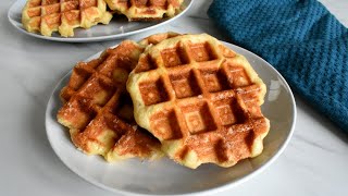 Best Belgian Liege Waffles Recipe [upl. by Rapsac133]