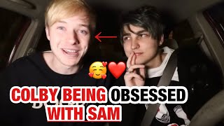 Colby Brock being OBSESSED with Sam Golbach for 2 minutes straight [upl. by Zsamot277]