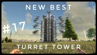 NEW BEST Turret Tower Design Ark Survival 17 [upl. by Carnes519]