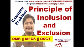 Principle of Inclusion and Exclusion Example Problem   Principle of Inclusion  DMS  MFCS [upl. by Aham148]