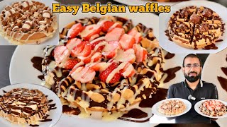 Perfect Belgian Waffle Recipe  Homemade Fluffy Waffles Recipe By Chef Rashid [upl. by Casady]