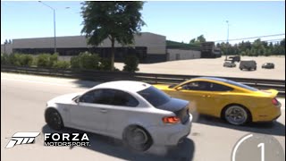 800 whp 2011 BMW 1M Coupe N54 vs 1000 whp 2016 Shelby GT350 R  Forza Motorsport [upl. by Arahk65]