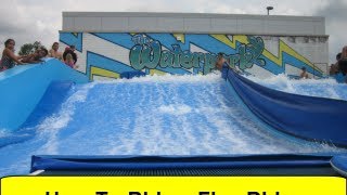 How To Ride a Flowrider FlowriderSchoolcom [upl. by Germayne]