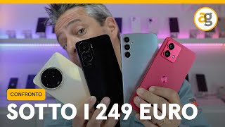 SMARTPHONE SOTTO i 249 EURO CONFRONTO OTTOBRE 2023 [upl. by Kelly614]