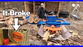 Eastonmade 2228 Running Great Stihl MS250 ChainsawNot So Much [upl. by Isborne236]