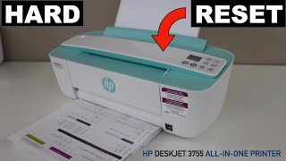 HP DeskJet 3755 Hard Reset Fix Most Printer Problems [upl. by Atiana]