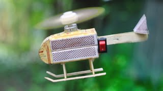 How to Make a Flying Helicopter With Matches and DC Motor [upl. by Eng]