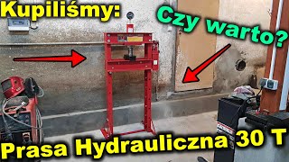 Kupiliśmy Chińska Prasa hydrauliczna 30 Ton  Czy warto to kupić czy może dopłacić  Montaż Prasy [upl. by Yrret923]