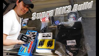 MK3 Supra Parts Unboxing Haltech IC7 link AEM driftmotion the works  2jzgte swap  2jz [upl. by Haerdna]