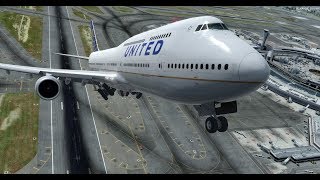 Going Retro TodayUnited 747 off to Honolulu  Prepar3D v45  SFO Departure  PMDG 7478 [upl. by Gustafsson]