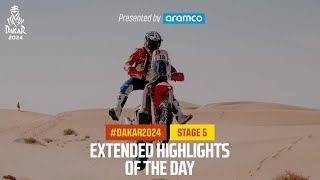 Extended highlights of Stage 5 presented by Aramco  Dakar2024 [upl. by Kannry]