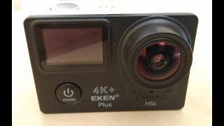 Unboxing i test kamery sportowej Eken H5S PLUS Tania kamera 4K ze stabilizacją obrazu [upl. by Lea661]