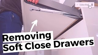 How To Remove Soft Close Kitchen Drawers  NEW Kitchens 2015 to 2023 [upl. by Adnot]