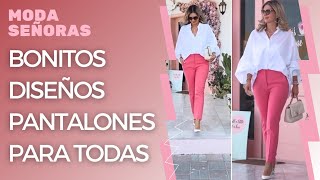 MODA PANTALÓN MUJERES MADURASoutfits con pantalones [upl. by Narmak]