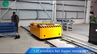 Automatic 12 Ton Electric Rail Guided Vehicle RGV Customized Intelligent Rail Cart RGV [upl. by Ferriter]