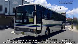 Warrigal Charters TV 7000 Volvo B7R ZFVolgren SC221 [upl. by Dede]