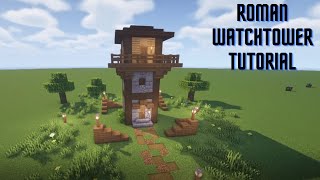 Minecraft Roman Watchtower Tutorial [upl. by Scarlett272]