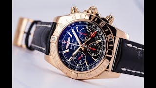 Breitling Limited Edition 18kt Rose Gold Chronomat 44 GMT Ref HB0421L3BC18 [upl. by Idas]