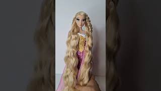 And then I brush and brush and brush my hair 💇🏼‍♀️ Rapunzel LimitedEditionDoll DisneyDoll [upl. by Dreddy]