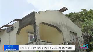 Effects of Hurricane Beryl on Mainland St Vincent [upl. by Watts]