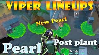 Top 15 New Pearl Viper Post Plant Lineups  Viper Lineups Pearl  Valorant Tips amp Tricks [upl. by Retxab211]