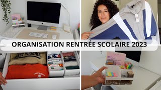 Organisation Rentrée scolaire 2023  BureauFournituresVêtementsHaul [upl. by Otilesoj]