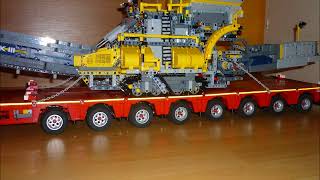 Lego® MercedesBenz Actros 4160 SLT Mammoet  Nooteboom 121  42055 mobile Aufbereitungsanlage31 [upl. by Fitzpatrick]