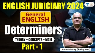 Determiners Part 1  Ramesh Dubey  Unacademy Linking Laws [upl. by Jemie]