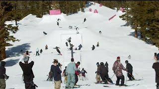 45 Skiers vs 1 Terrain Park [upl. by Blakelee]