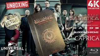 Battlestar Galactica the complete series 29 Bluray Discs limited edition Unboxing [upl. by Cioban]