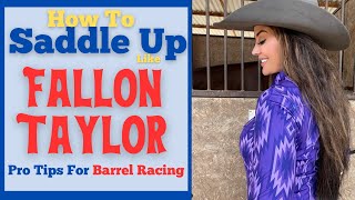 Tacking Up Your Horse For Barrel Racing [upl. by Olnay]