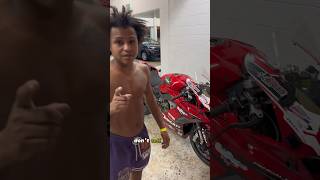 Kid Buys a Ducati Panigale V4 motorcycle for his first track bike [upl. by Nasah]