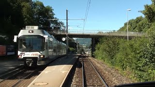 Führerstandsmitfahrt Schöftland  Aarau  Wynental und Suhrentalbahn S14 2013 [upl. by Irtimid69]