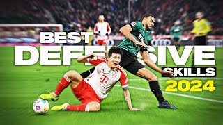 Epic Football Defensive Skills amp Tackles 2024  HD [upl. by Assehc]