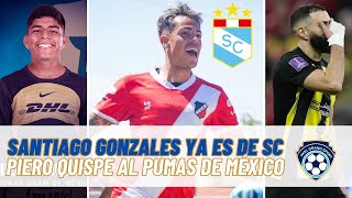 ASI JUEGA SANTIAGO GONZALES SPORTING CRISTAL 2024 ⚽PIERO QUISPE AL PUMAS [upl. by Aehs418]