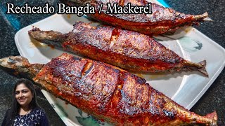 Recheado Bangdo Stuffed Mackerel Authentic Goan Recheado Bangdo Rechead Masala Goan Fish Fry [upl. by Dayir286]