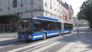 Buses in Stockholm Sweden [upl. by Ahsil]