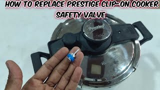 How to replace prestige clip on cooker safety valve  repair prestige cooker [upl. by Snowman]